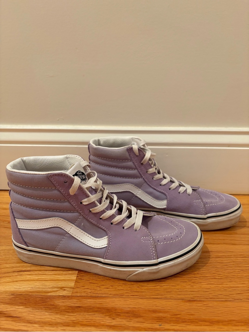Lavender Purple High-Top Vans